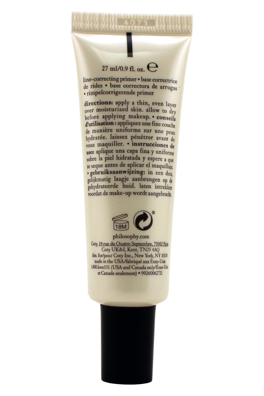 Philosophy Anti-Wrinkle Face Primer with Vitamin C and Coconut Oil, 0.9 Fl Ounce