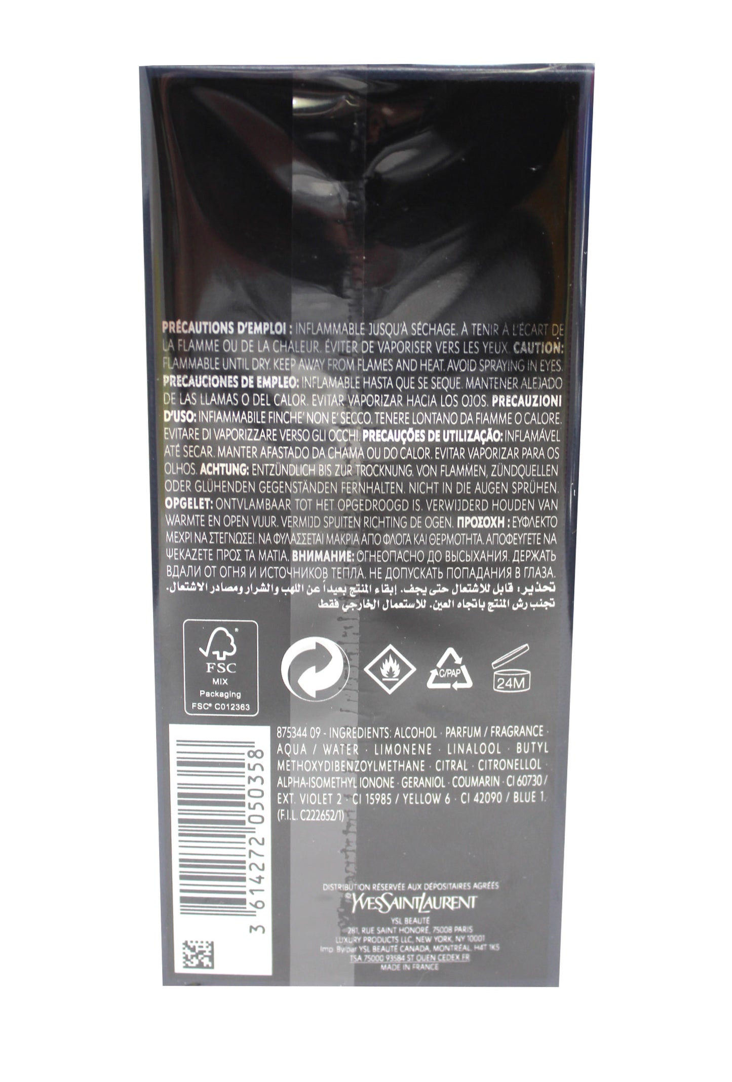 Yves Saint Laurent Y Eau De Parfum 3.3 Ounces