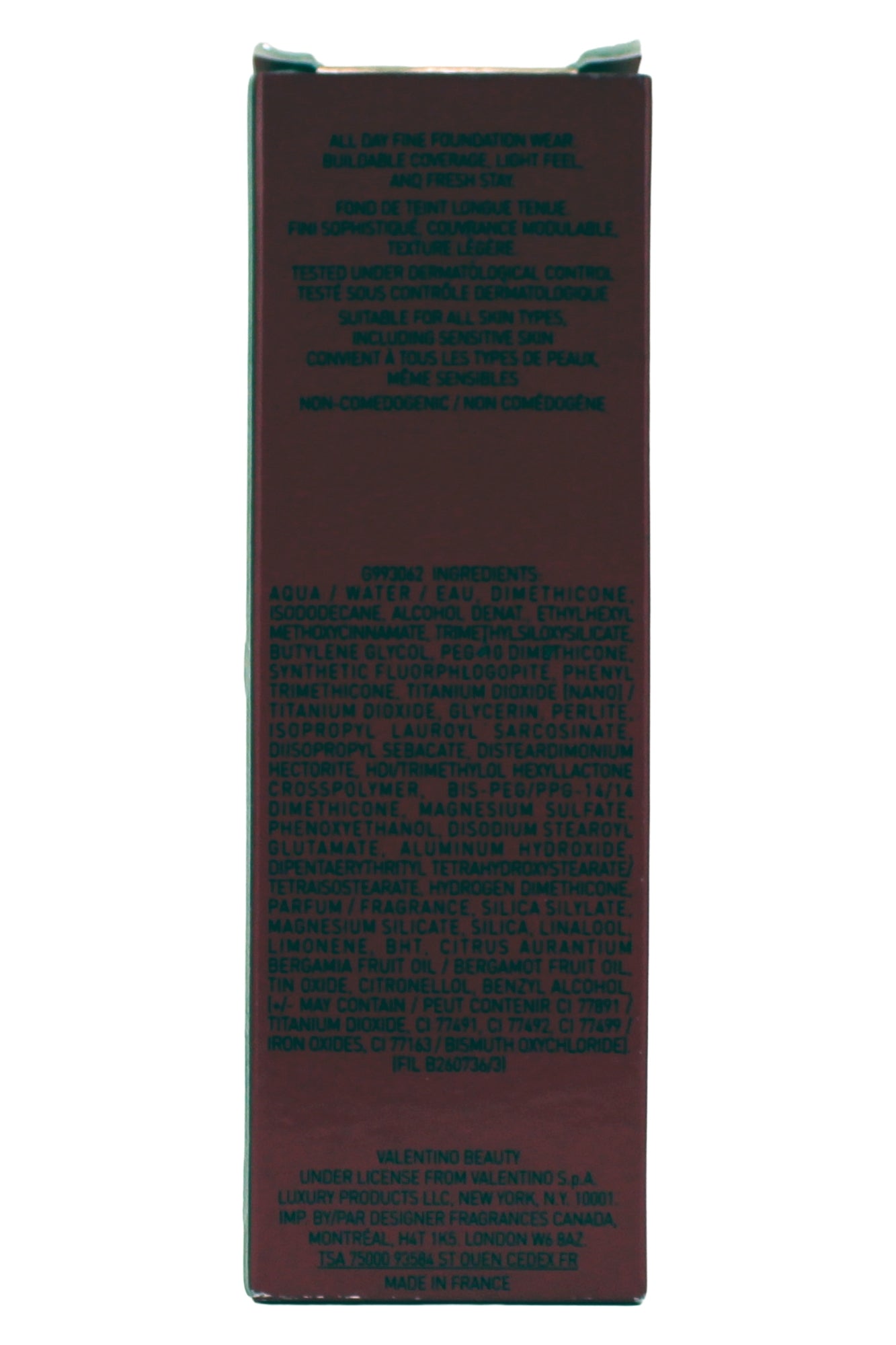 Valentino Very Valentino Light-Lasting Perfecting Foundation SPF25 MA3 0.84 Ounce