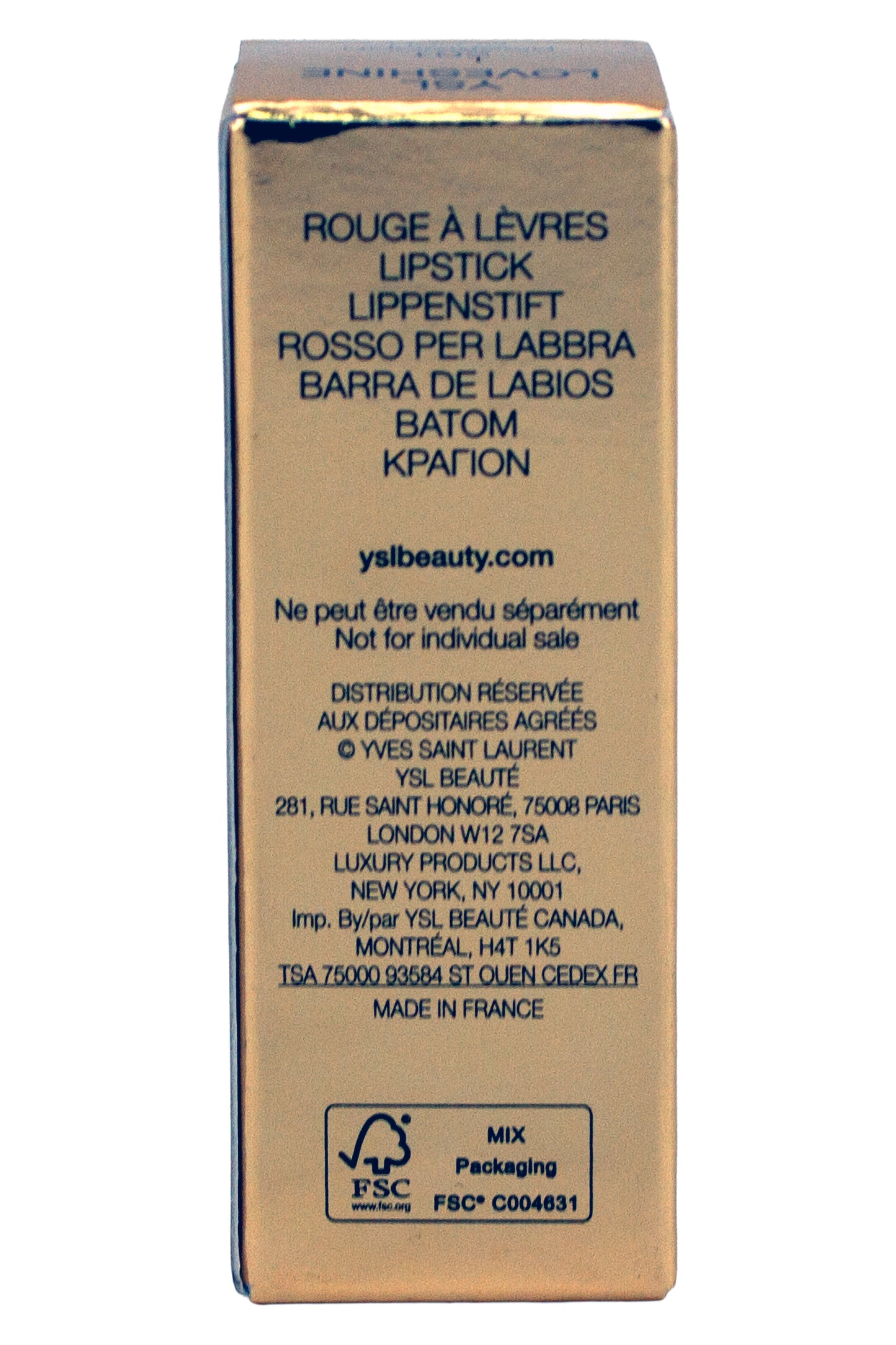 Yves Saint Laurent YSL Loveshine High-Shine Caring Lipstick 201 ROSEWOOD BLUSH .04 oz