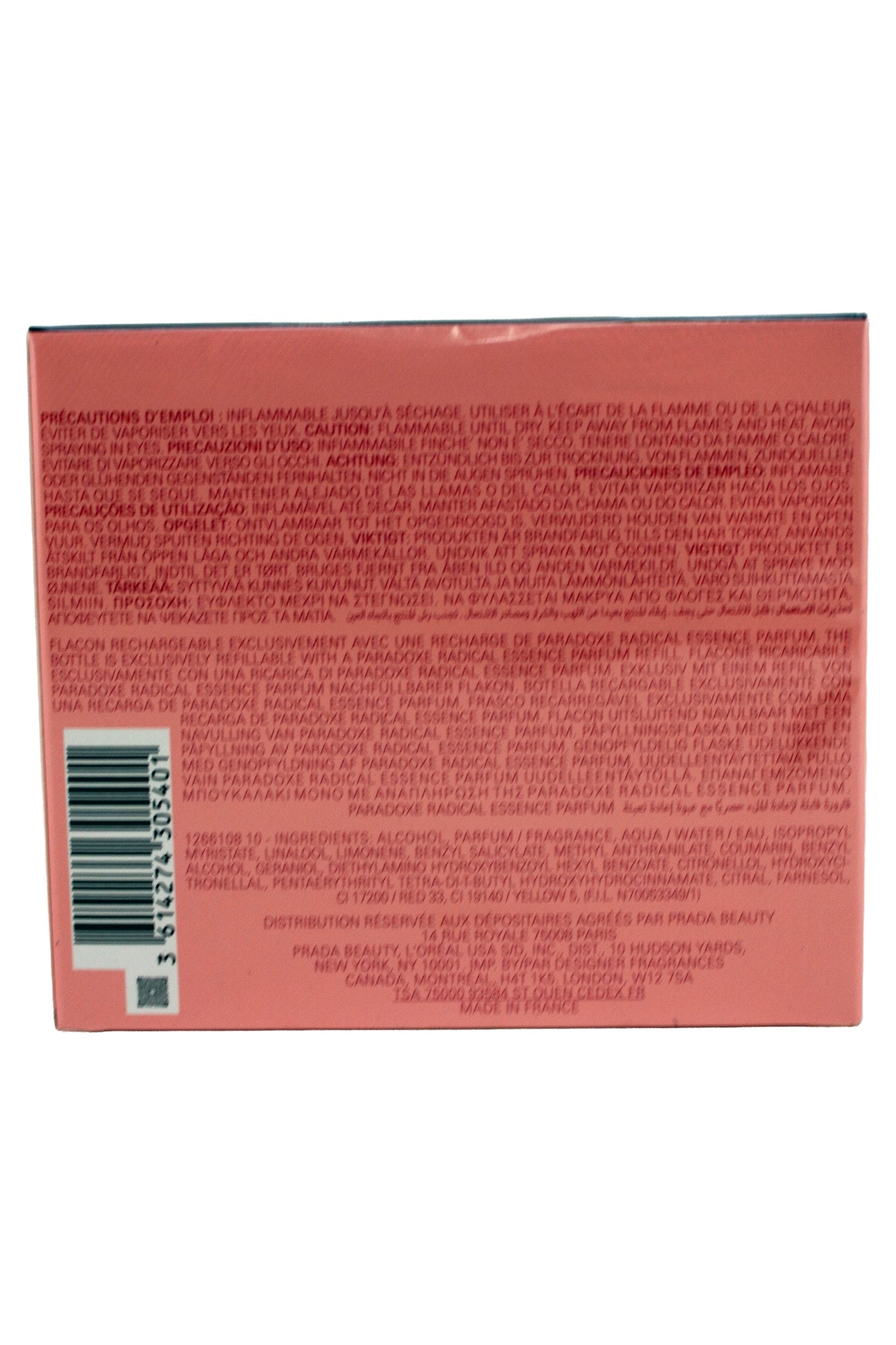 Prada Paradoxe Radical Essence Parfum Refillable Spray 3 Fl Ounce