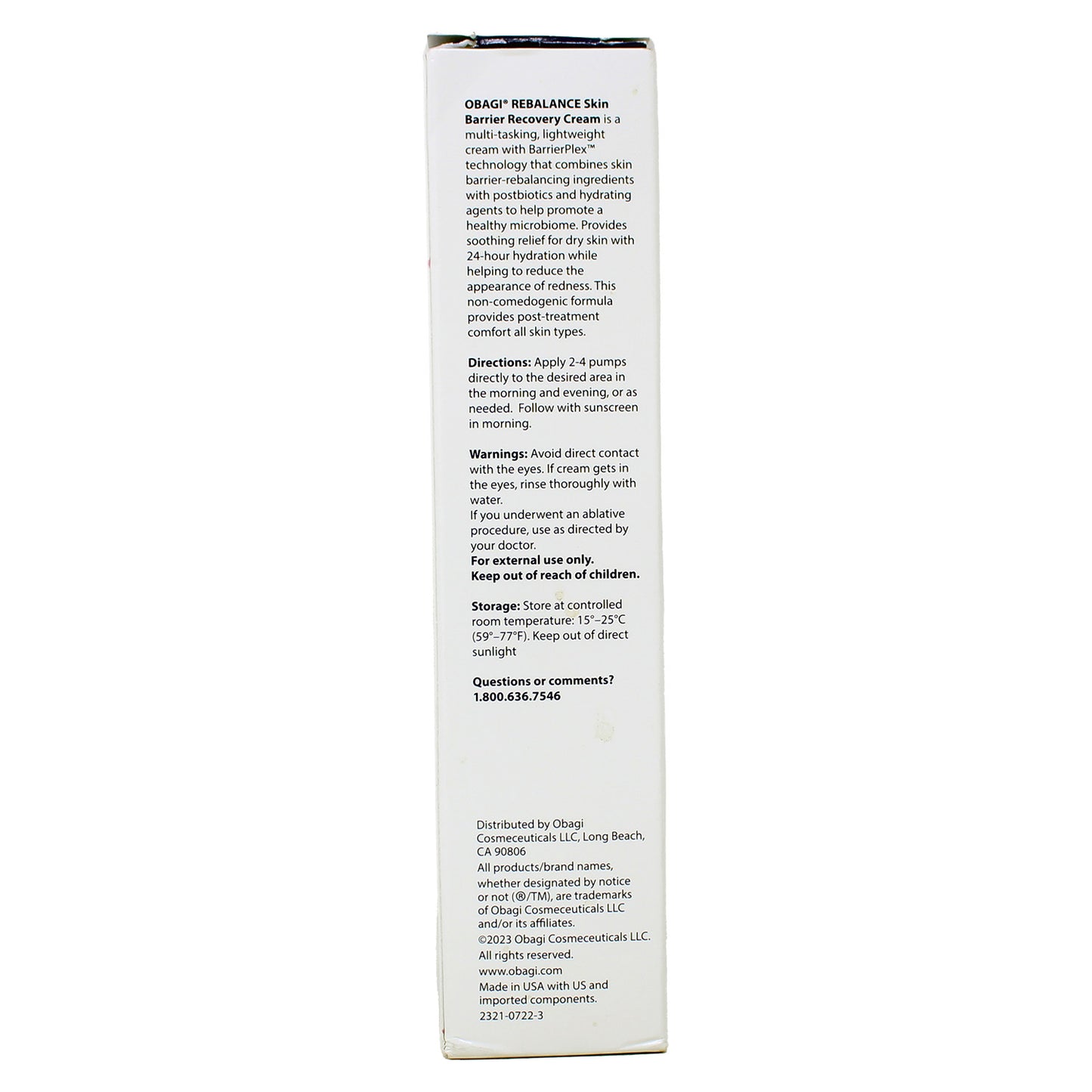 Obagi Rebalance Skin Barrier Recovery Cream 1.7Ounce