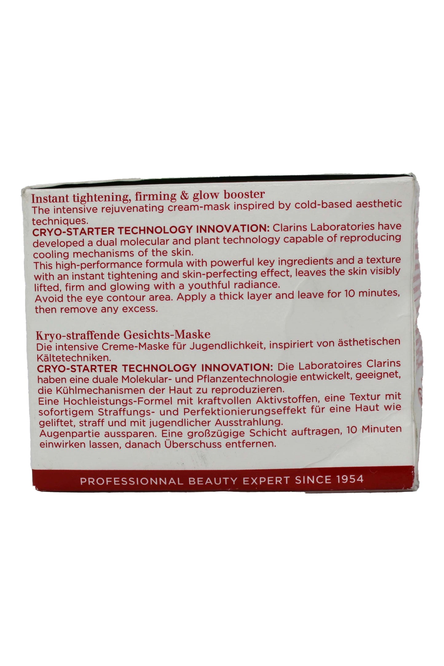 Clarins Cryo Fash Cream Mask 2.5 Ounce