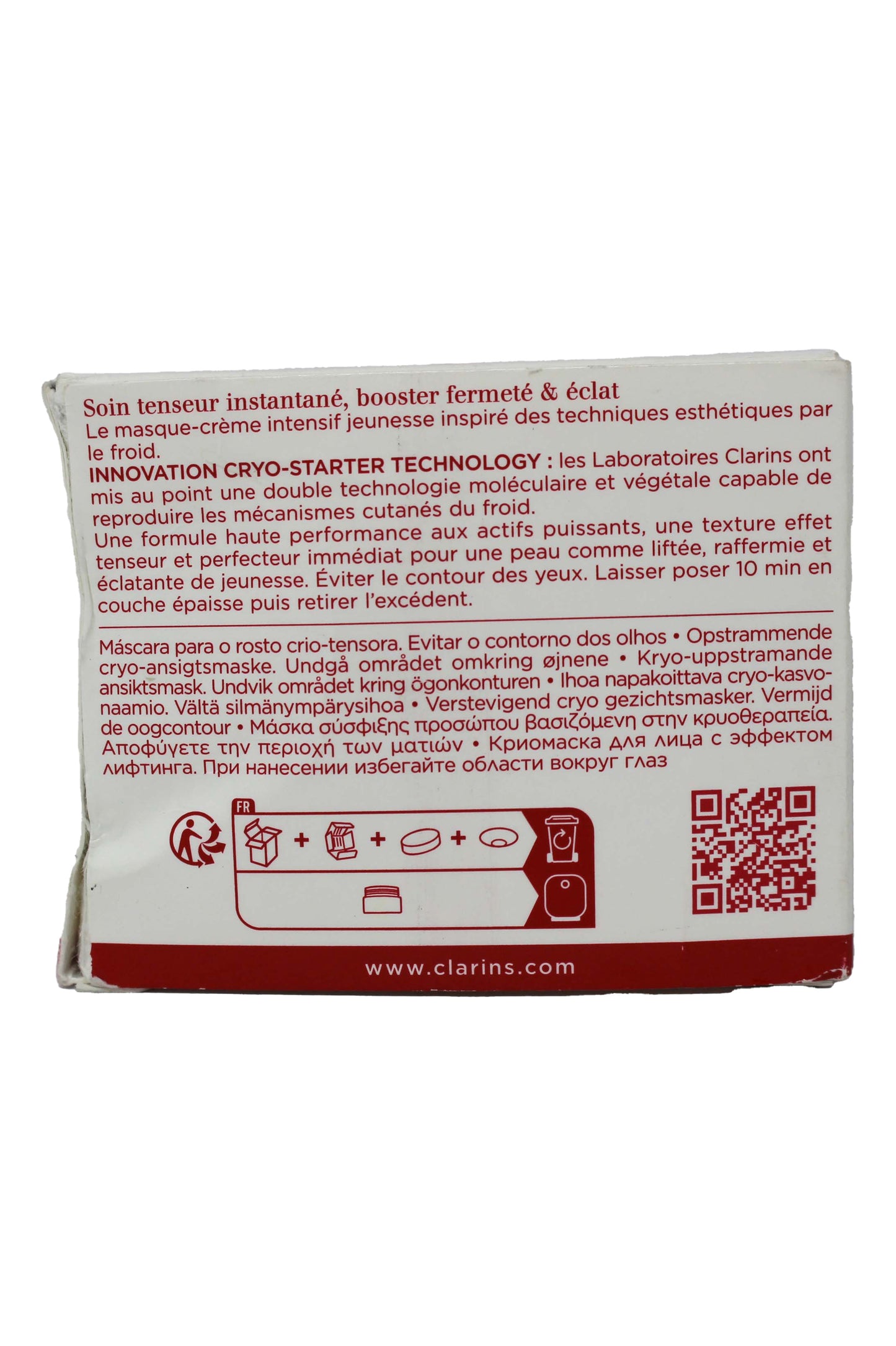 Clarins Cryo Fash Cream Mask 2.5 Ounce