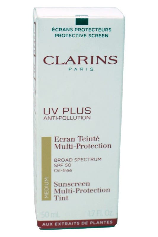 Clarins UV Plus SPF 50 Muilti-Protection Sunscreen Tint Medium 1.7 Ounces