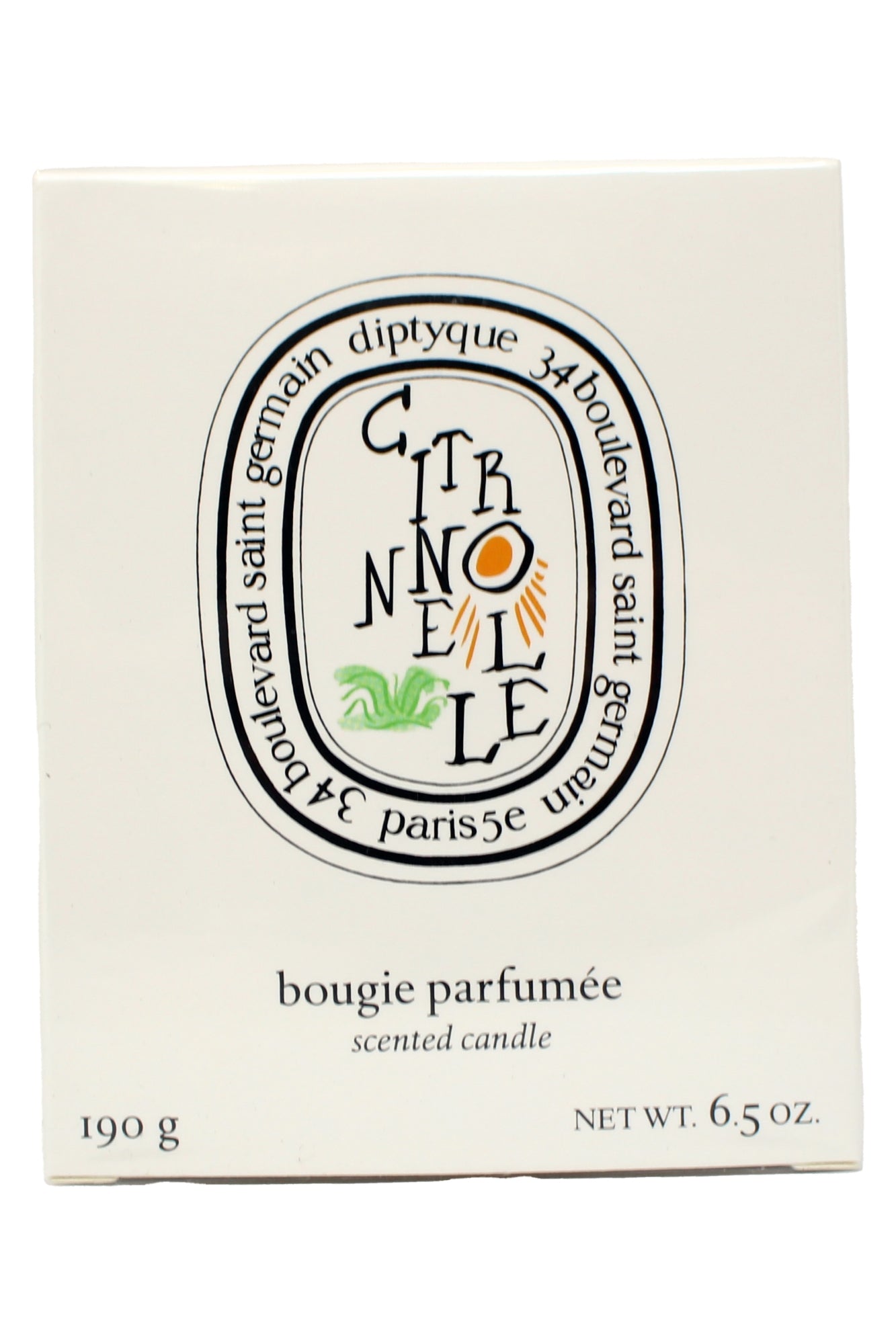 Diptyque Citronnelle Scented Candle 6.5 Ounce