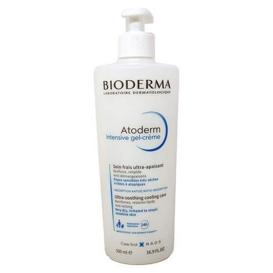 Bioderma Atoderm Intensive Gel-Cream for Very Dry, Atopic Skin, 16.9 oz