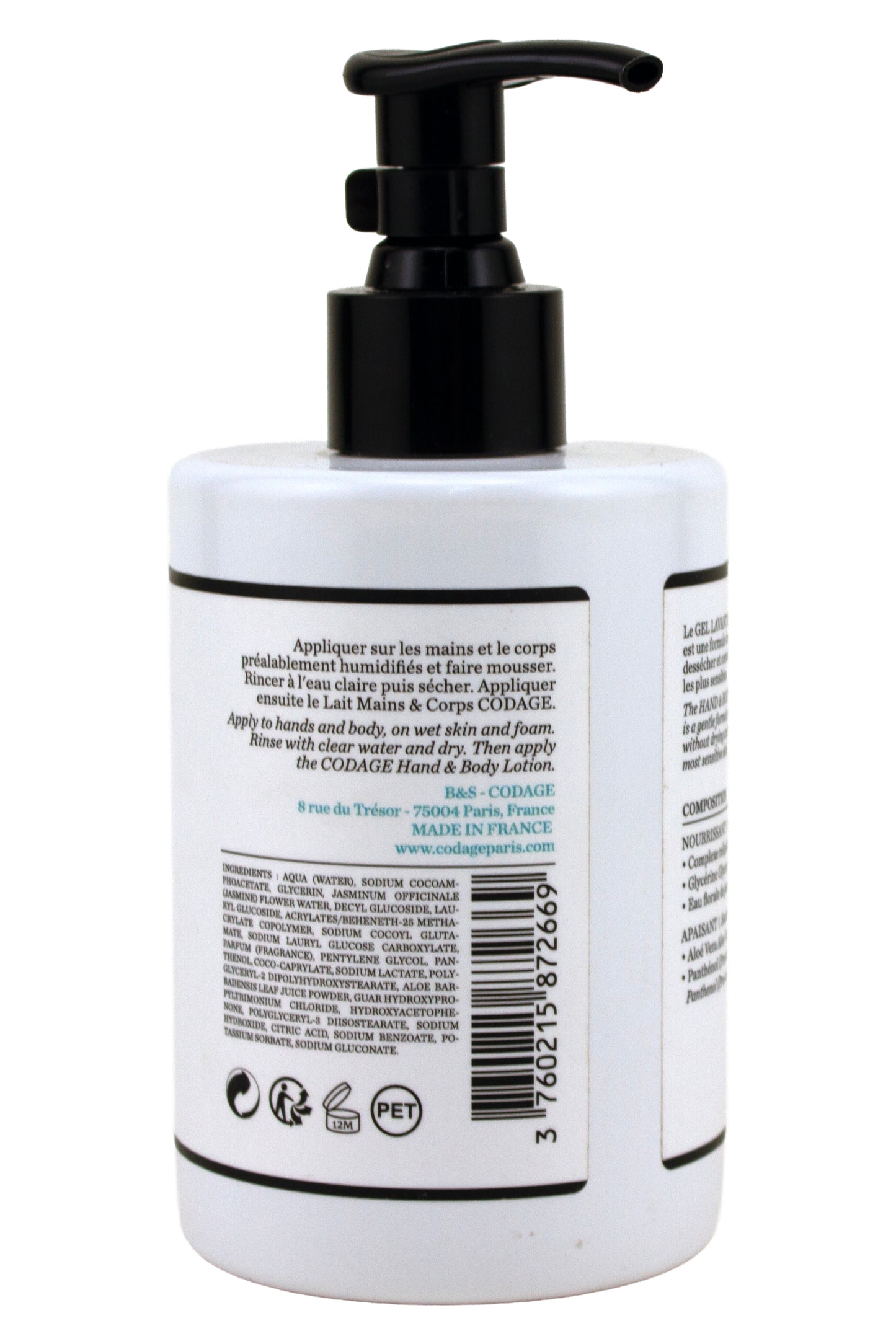 Codage Hand & Body Cleansing Gel 10.9 Ounce