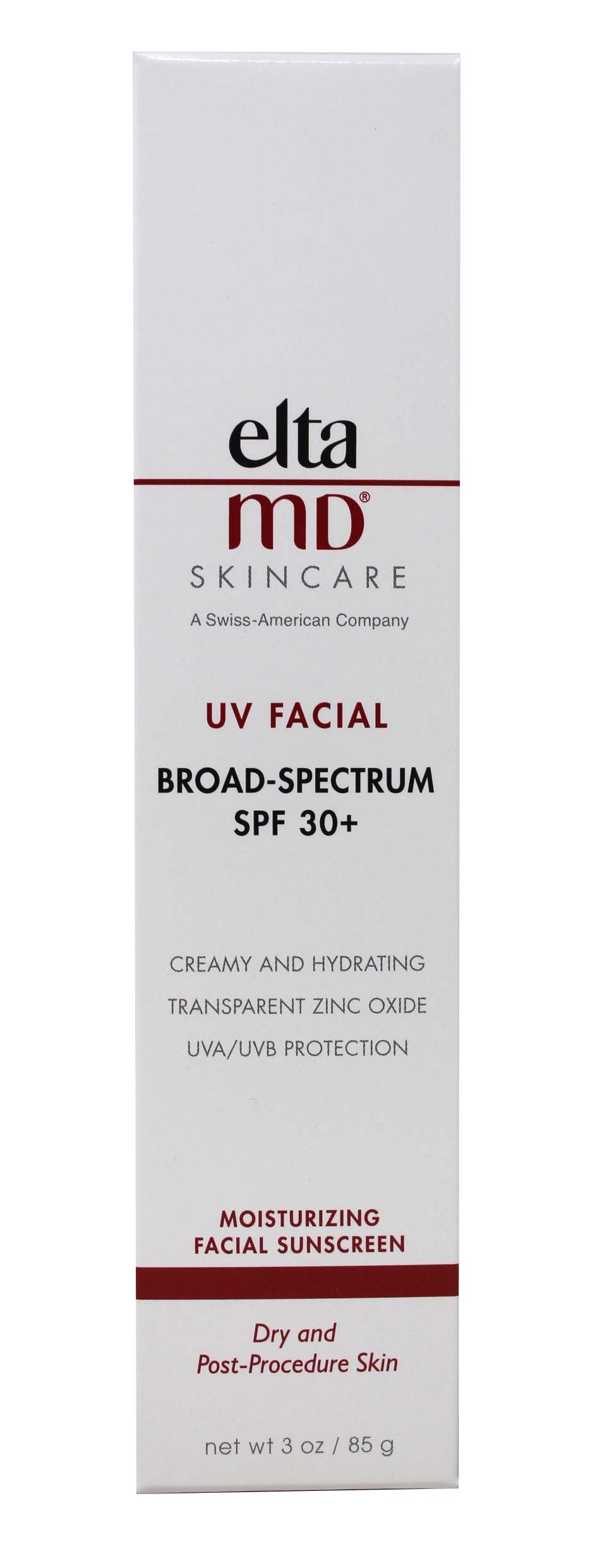 EltaMD UV Facial SPF 30+ Moisturizing Facial Sunscreen 3 Ounces