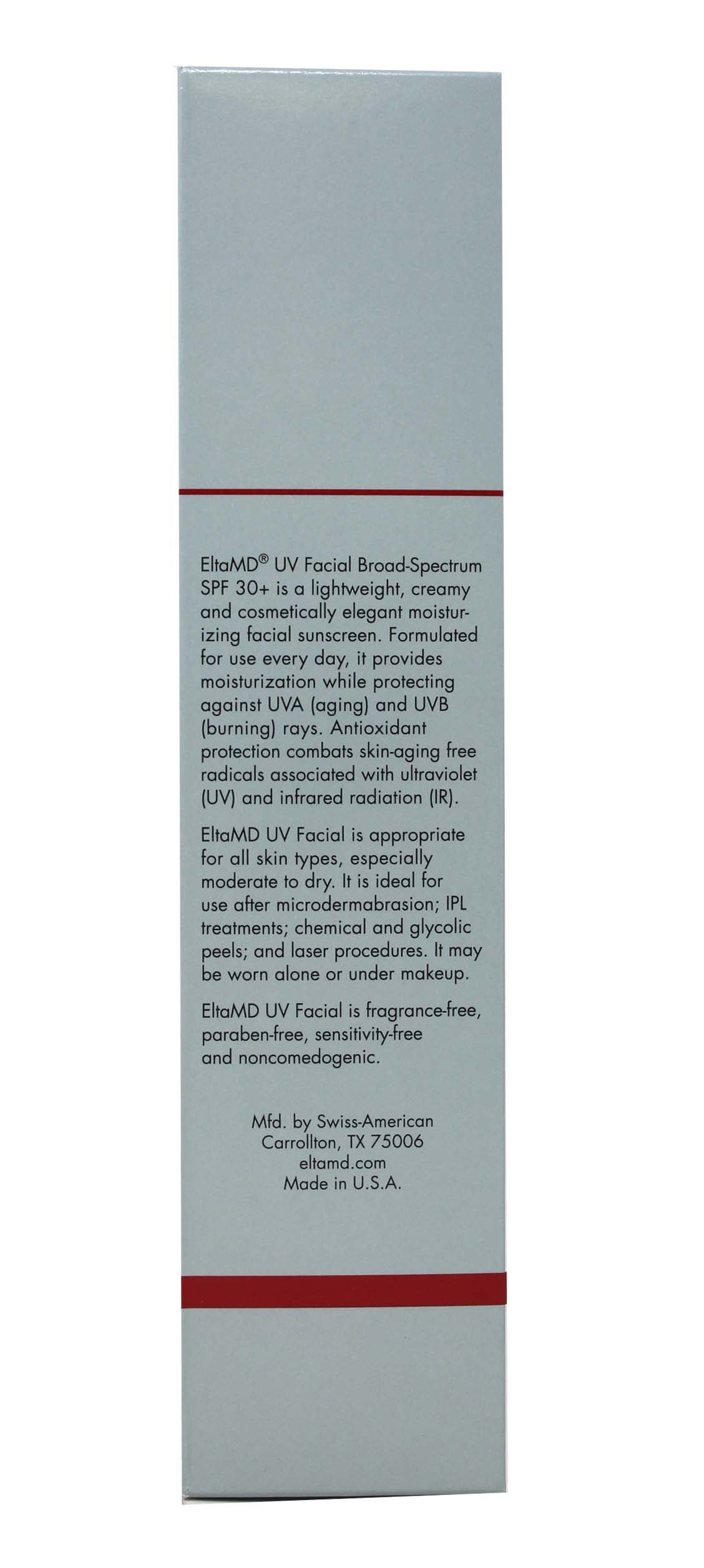 EltaMD UV Facial SPF 30+ Moisturizing Facial Sunscreen 3 Ounces