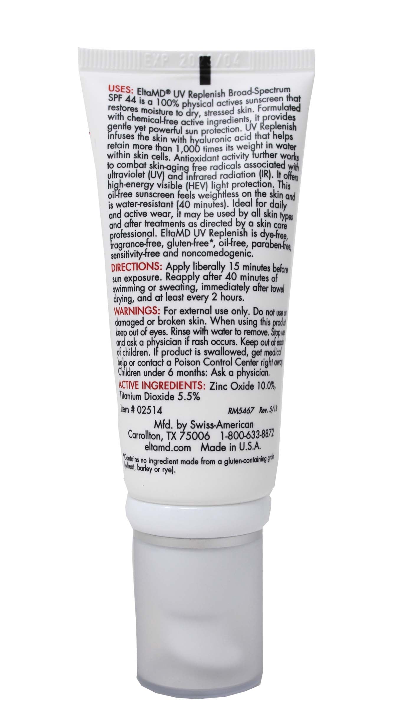 EltaMD UV Replenish SPF 44 Facial Sunscreen 2 Ounces