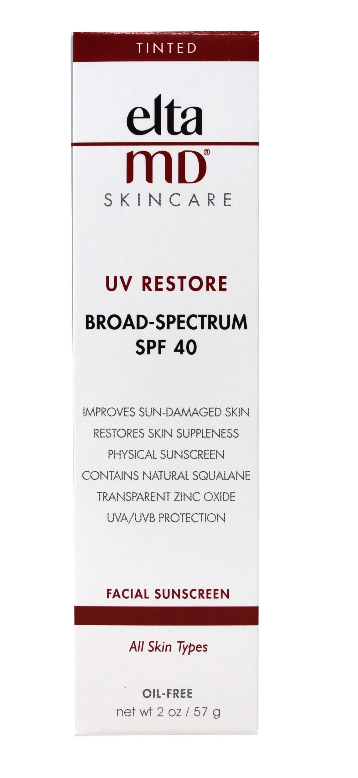 EltaMD Tinted UV Restore SPF 40 Facial Sunscreen 2 Ounces