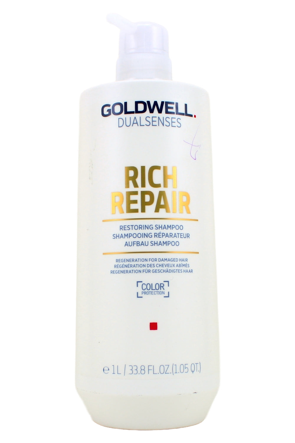 Goldwell Dualsenses Rich Repair Restoring Shampoo for Damaged Hair 33.8 Ounce