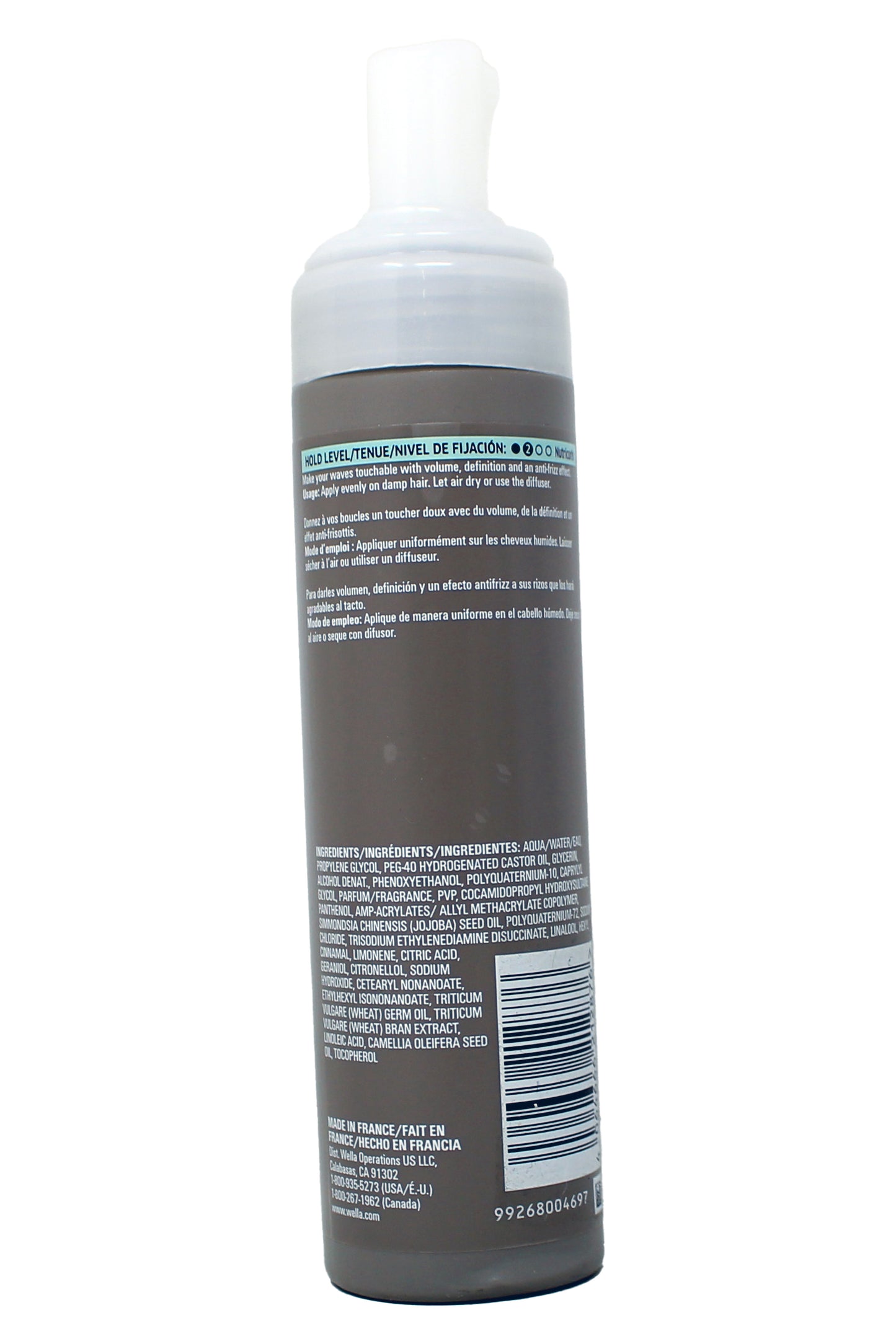 Wella Professionals Eimi Nutricurls Soft Twirl 72HR Anti-Frizz Foam 6.7 Ounces