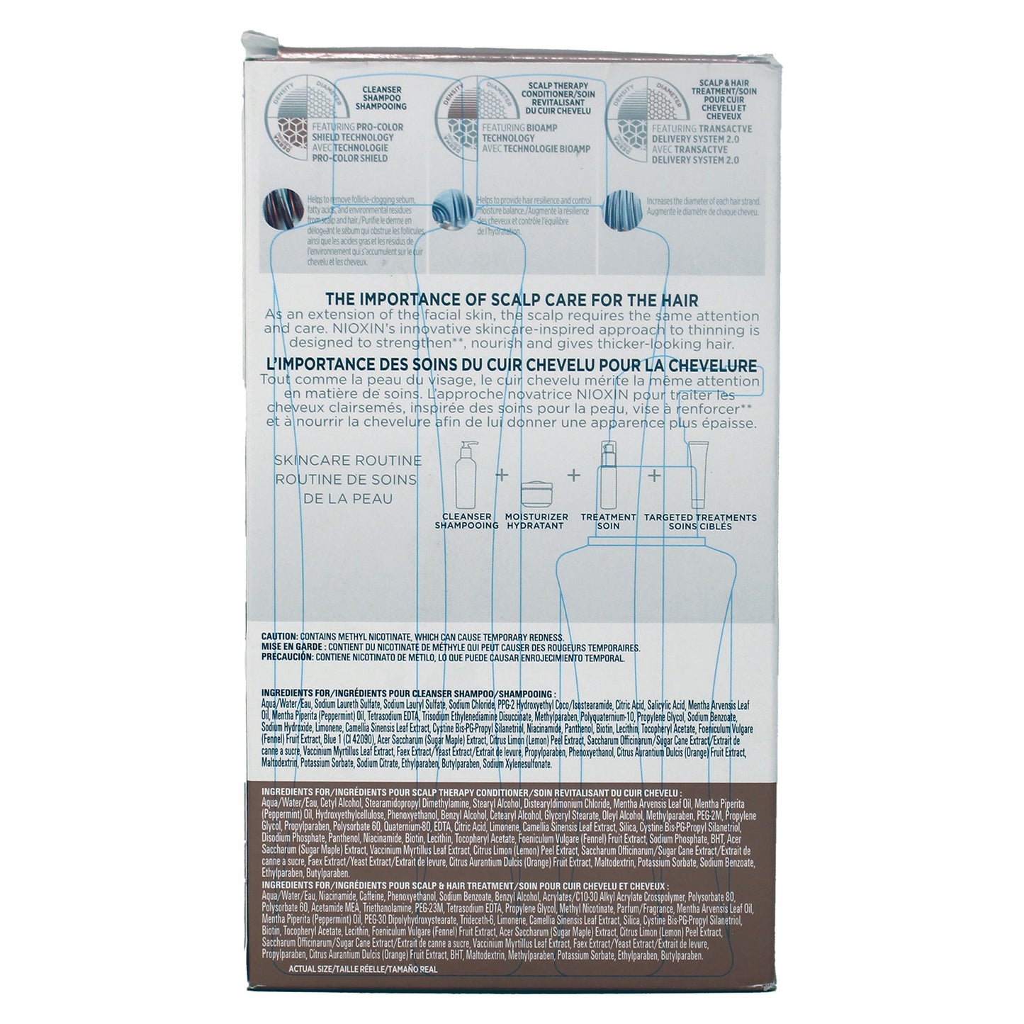 Nioxin System Kit 3 for Color Treated Hair with Light Thinning