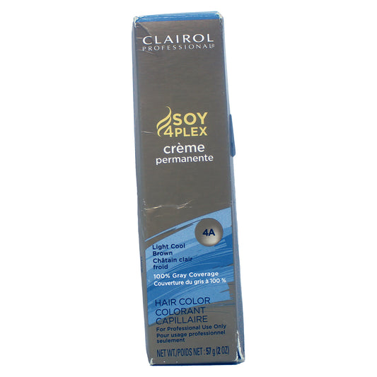Clairol Professional Permanent Creme Hair Color 4A Light Cool Brown 2 Ounces