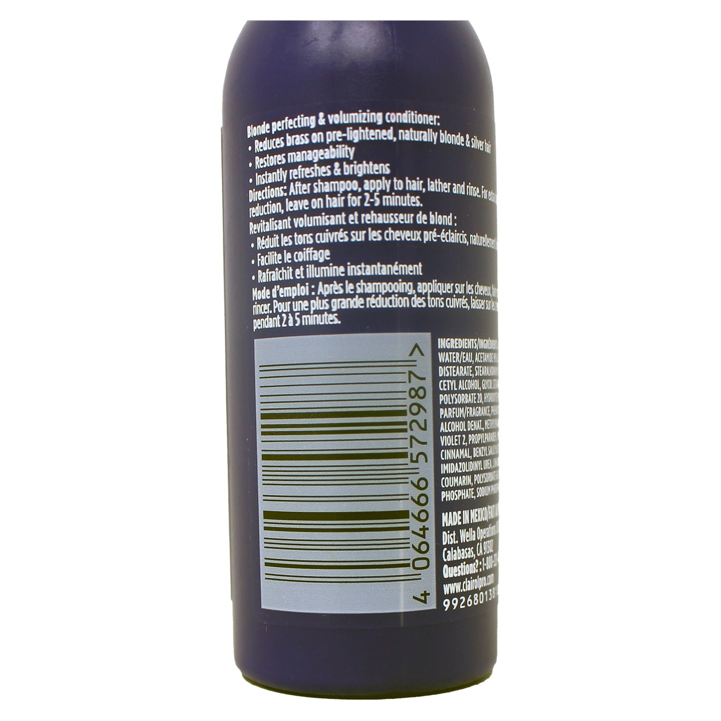 Clairol Professional Shimmer Lights Blonde Toning Conditioner, 2 Ounces