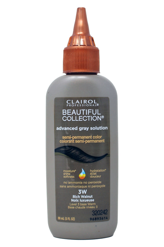 Clairol Professional Beautifull Collection Advanced Gray Solution 3W Rich Walnut 3 Oz