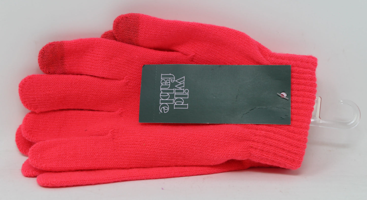 Wild Fable Hybrid Neon Pink One Size Mittens 1 Pair