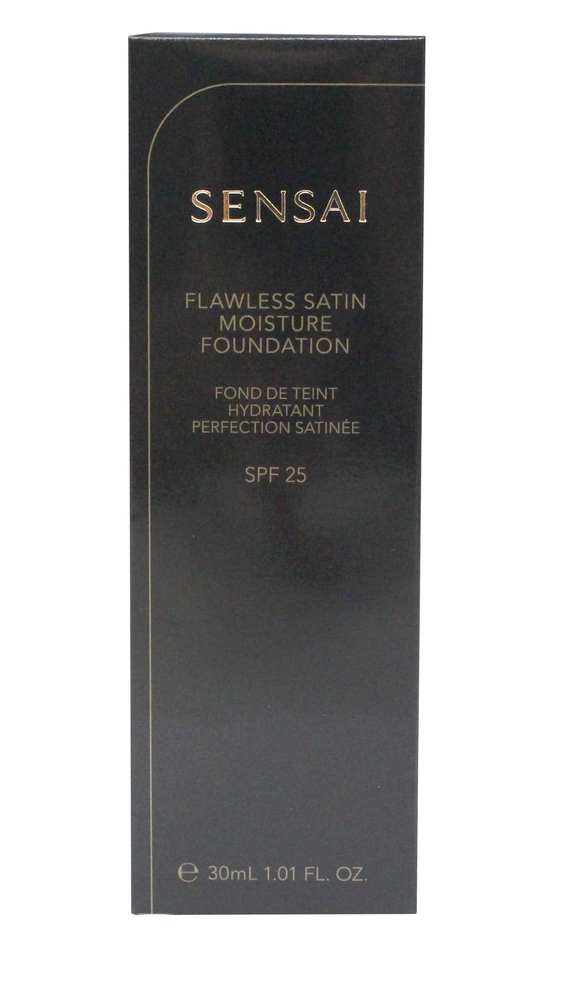 Sensai Flawless Satin Moisture Foundation SPF 25, 204 Honey Beige 1.01 Ounces