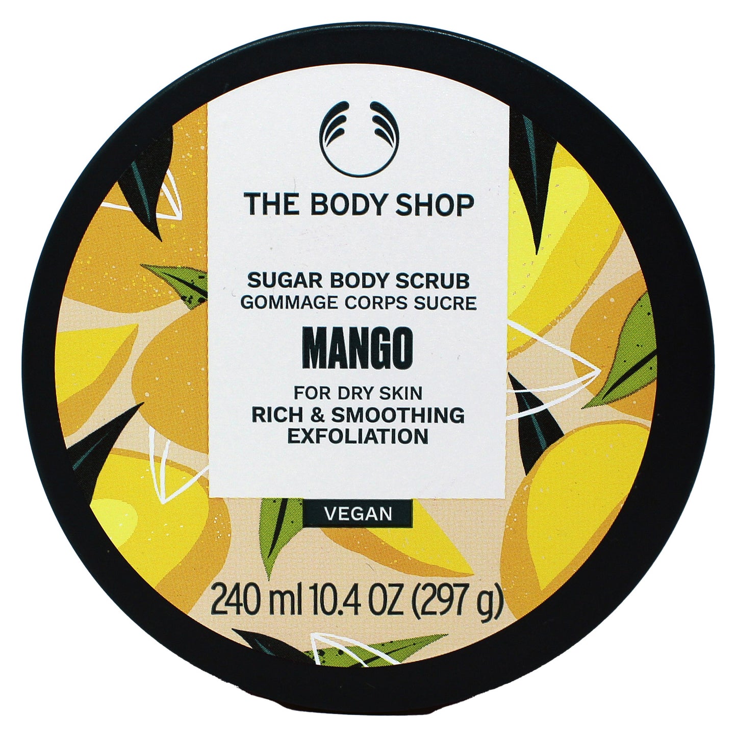 The Body Shop Mango Sugar Body Scrub For Dry Skin 8.5 Ounces