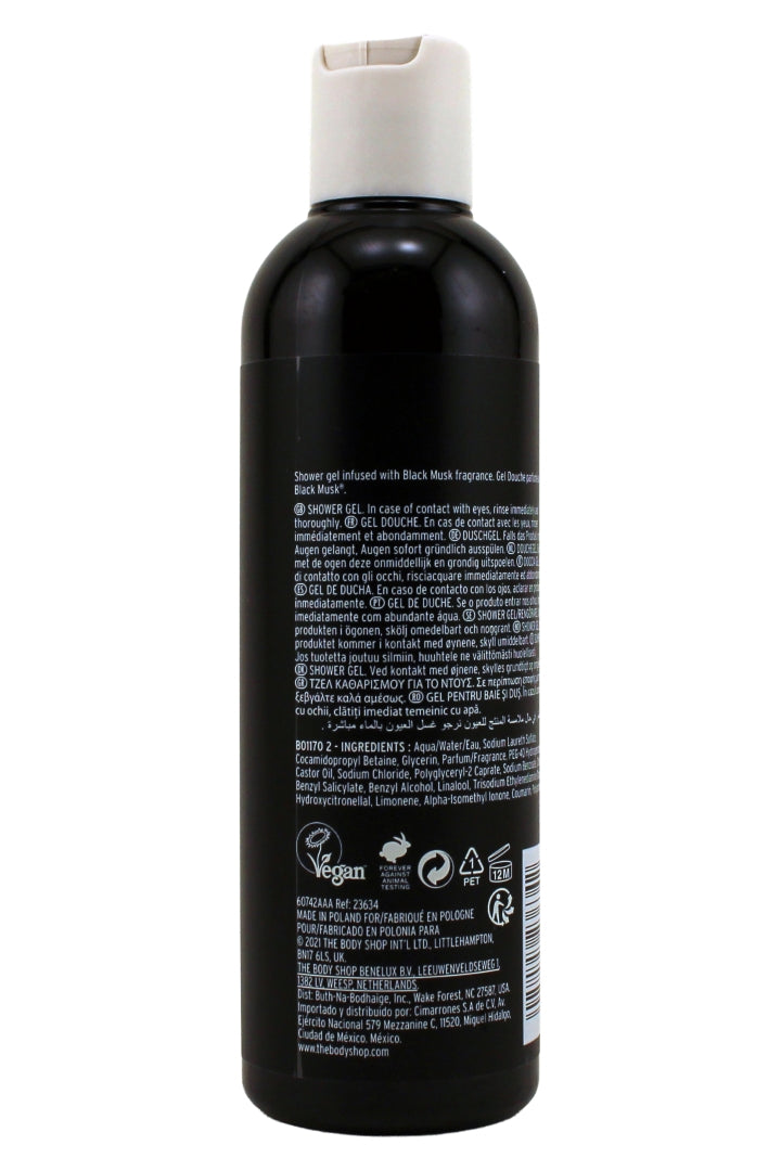 The Body Shop Black Musk Shower Gel 8.4 Fl Ounce