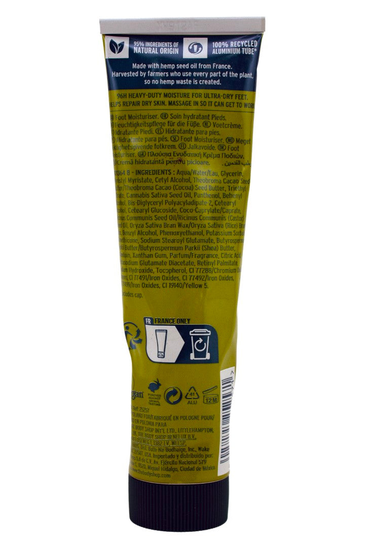 The Body Shop Hemp Rescuing Foot Protector 3.3 Ounces