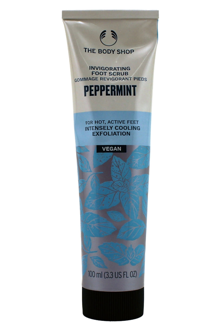 The Body Shop Peppermint Invigorating Foot Scrub Cooling 3.3 Fl Ounce