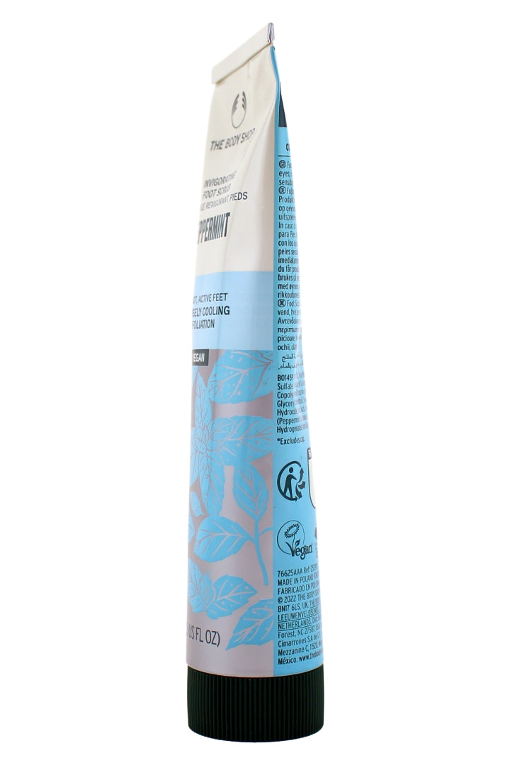 The Body Shop Peppermint Invigorating Foot Scrub Cooling 3.3 Fl Ounce