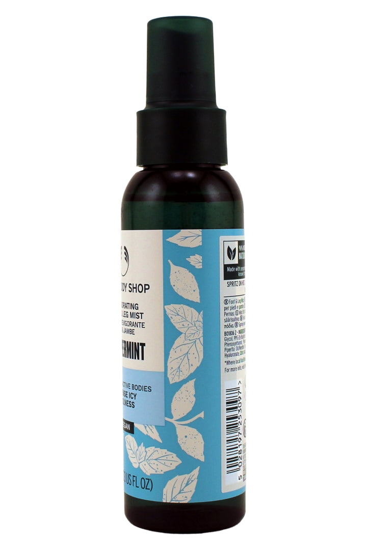 The Body Shop Peppermint Invigorating Foot and Leg Mist 3.3 Fl Ounce