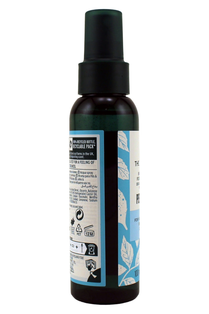 The Body Shop Peppermint Invigorating Foot and Leg Mist 3.3 Fl Ounce