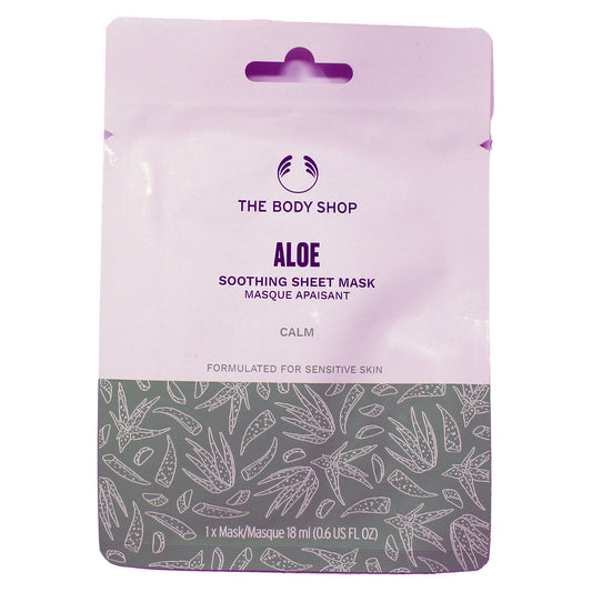 The Body Shop Aloe Soothing Sheet Mask For Sensitive Skin 0.6 Ounces, 1 Count