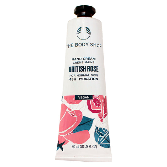 The Body Shop British Rose Hand Cream For Normal Skin 1 Ounce