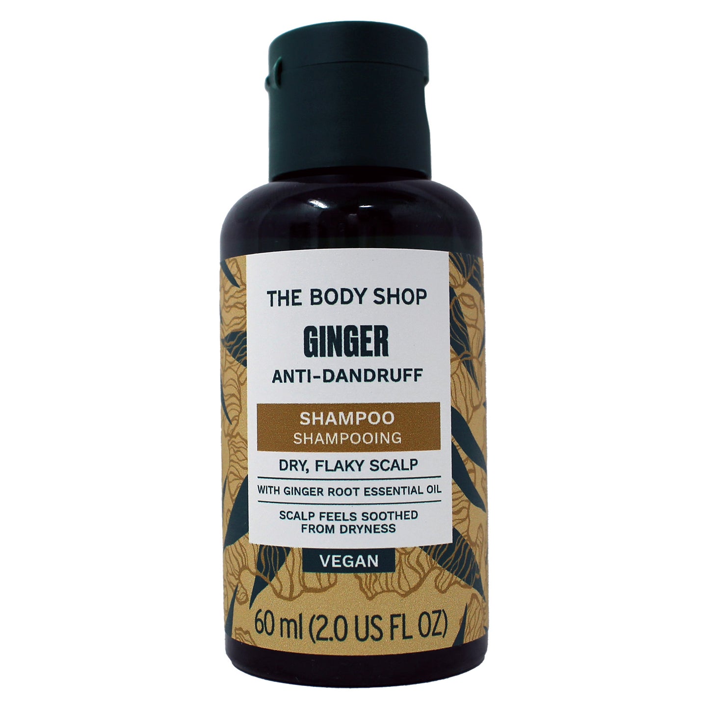 The Body Shop Ginger Anti-Dandruff Shampoo For Dry, Flaky Scalp 2 Ounces