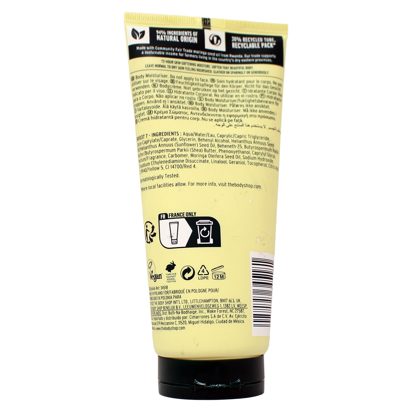 The Body Shop Moringa Body Lotion-To-Milk 6.7 Ounces