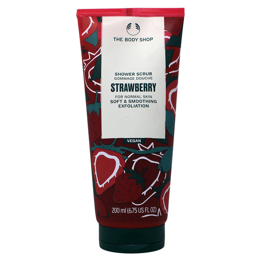 The Body Shop Strawberry Shower Scrub For Normal Skin Types 6.75 Ounces