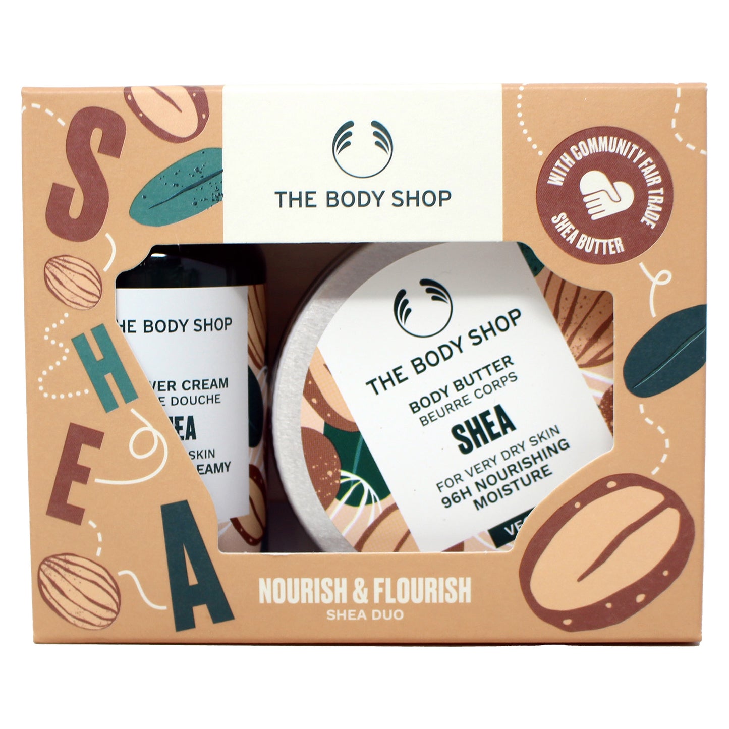 The Body Shop Nourish & Flourish Shea Duo Gift Set