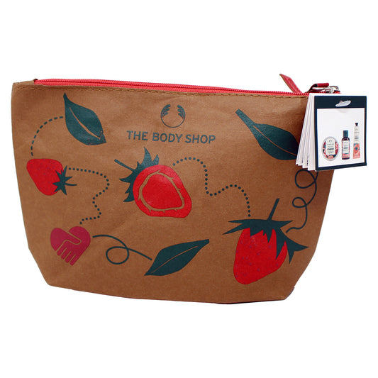 The Body Shop Nourish & Flourish Strawberry Trio Gift Bag