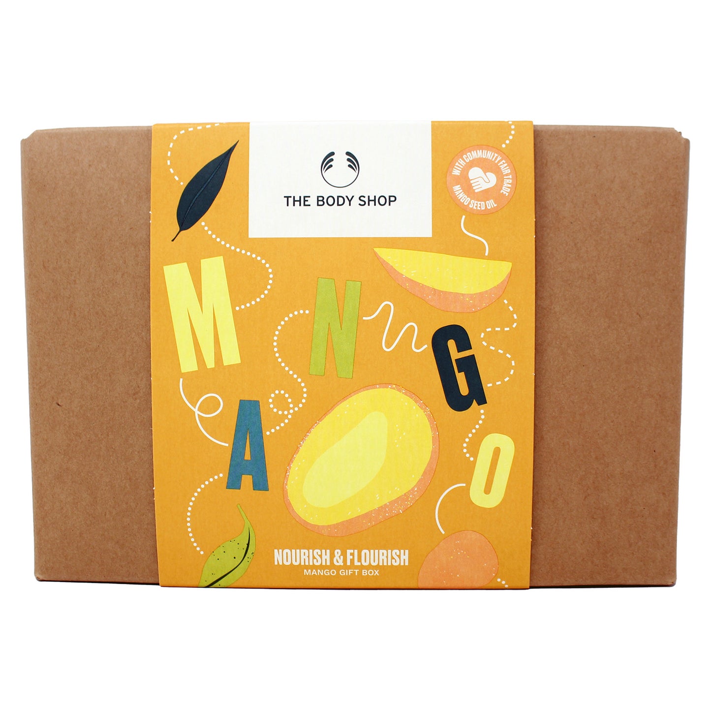 The Body Shop Nourish & Flourish Mango Gift Set Box 4 Pieces