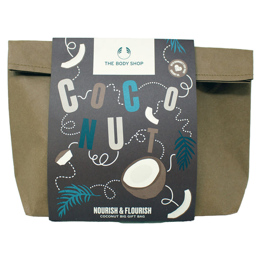 The Body Shop Nourish & Flourish Coconut Big Gift Set Bag 5 Pieces