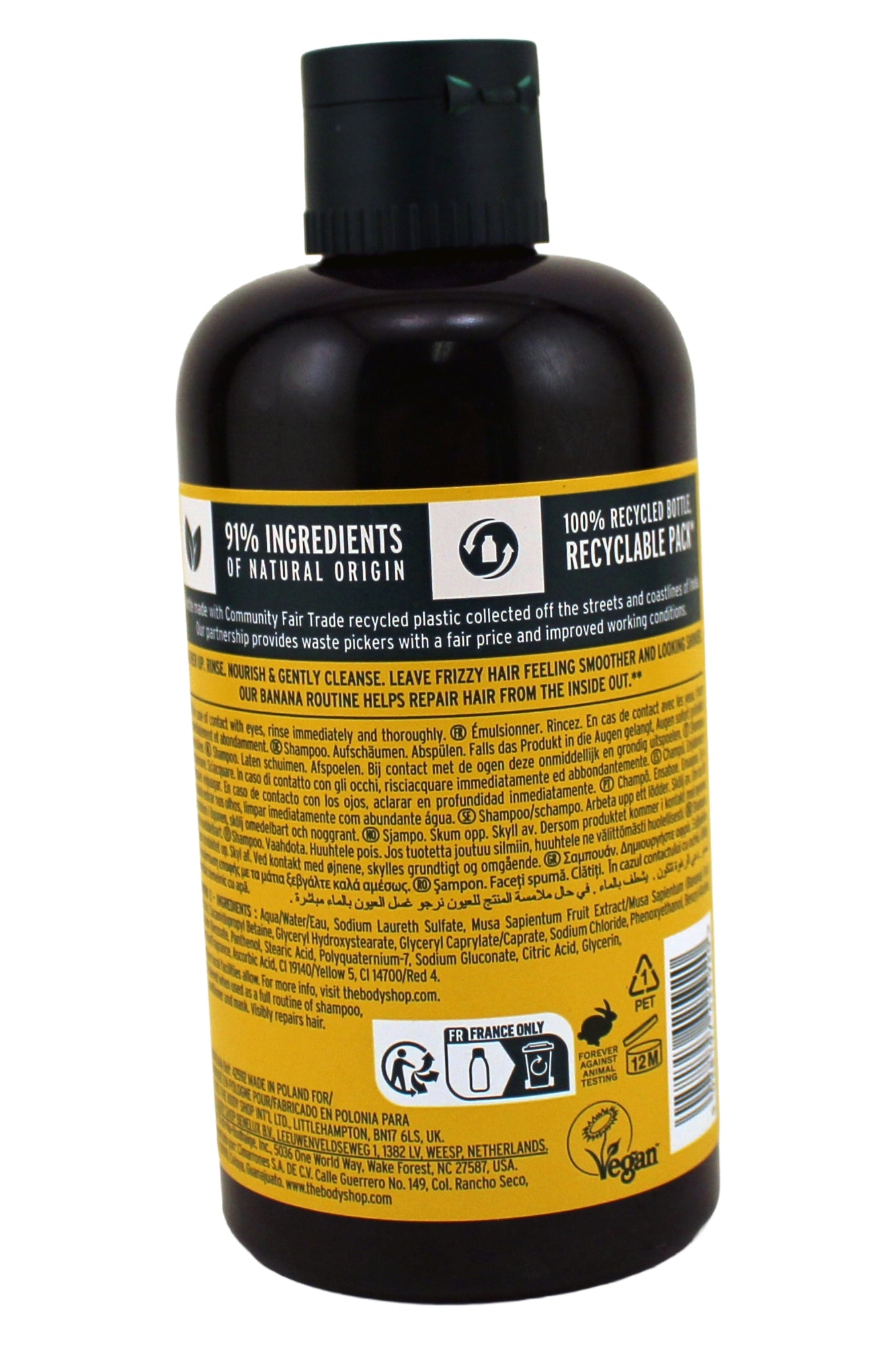 The Body Shop Banana Shampoo for Frizzy Hair 8.4 Fl Ounce