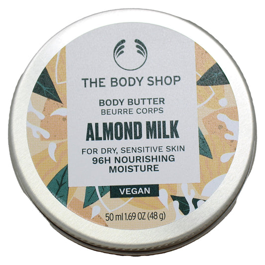 The Body Shop Body Butter Almond Milk For Dry and Sensitive Skin 1.69 Ounce