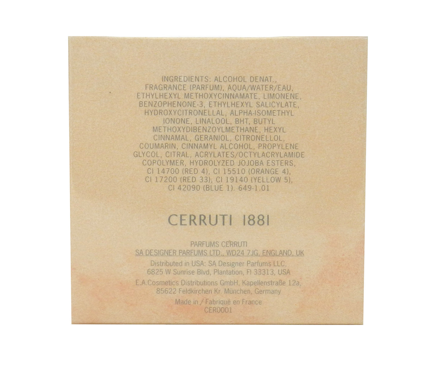 Cerruti, 1881, Eau De Toilette, For Women, 50 ml