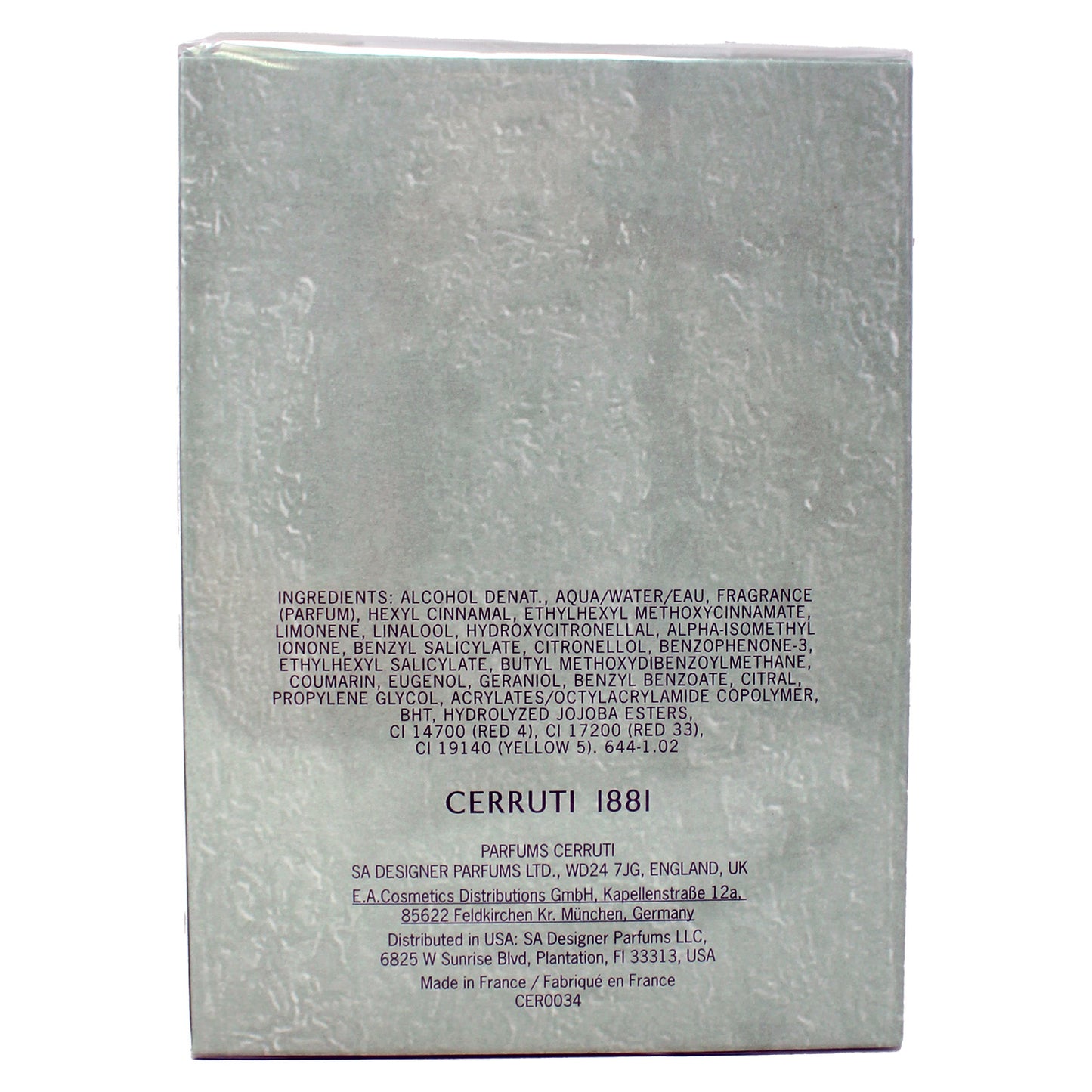 Cerruti 1881 Pour Homme Eau De Toilette Spray 6.7 Ounces