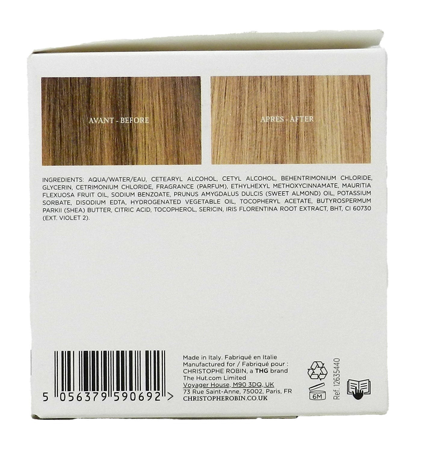 Christophe Robin Shade Variation Nourishing Hair Mask Baby Blonde 8.4 Ounces