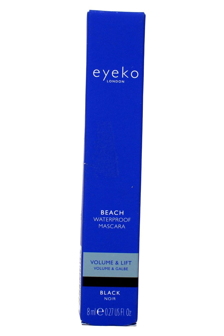 Eyeko Beach Waterproof Mascara Volume & Lift Black 0.27 Ounces