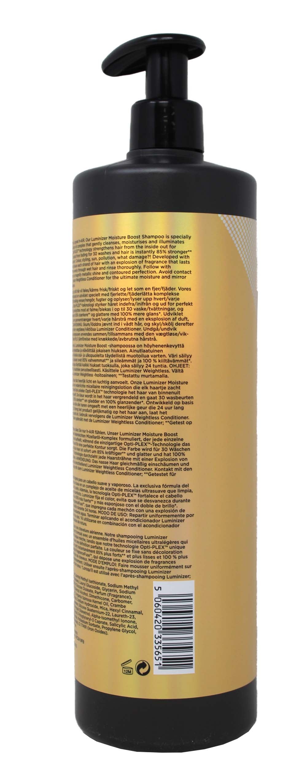Fudge Luminizer Moisture Boost Shampoo 33.8 Ounces