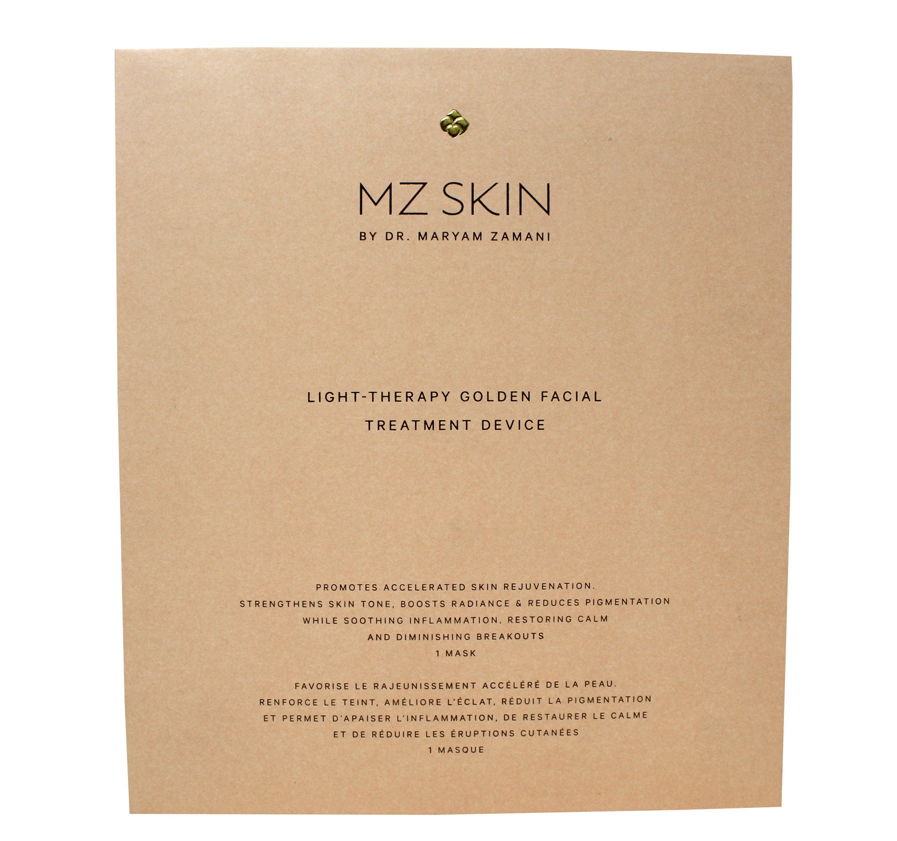 MZ Skin Light-Therapy Golden Facial Treatment Device