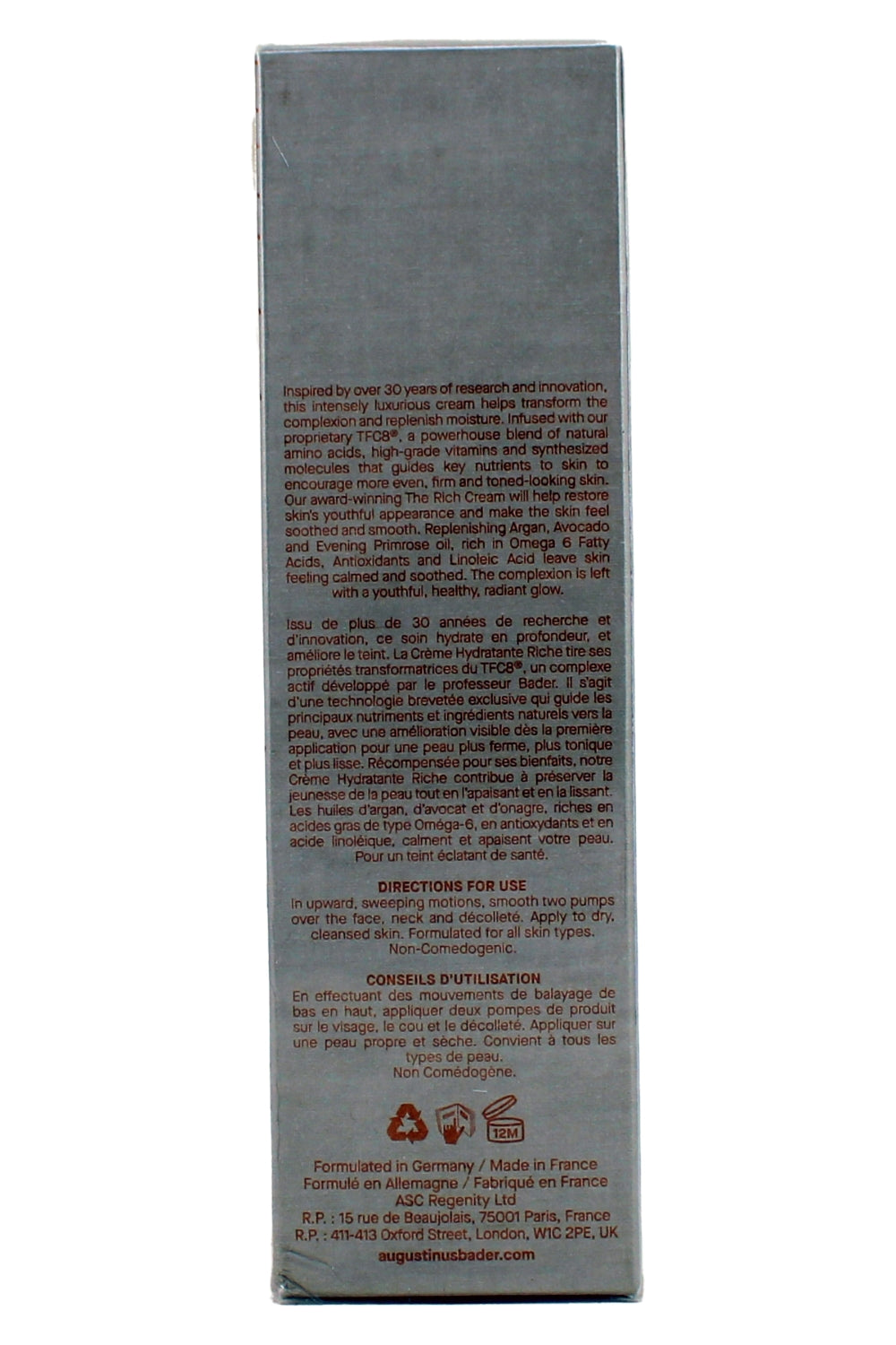 Augustinus Bader The Rich Cream With TFCS 1.7 Fl Ounce