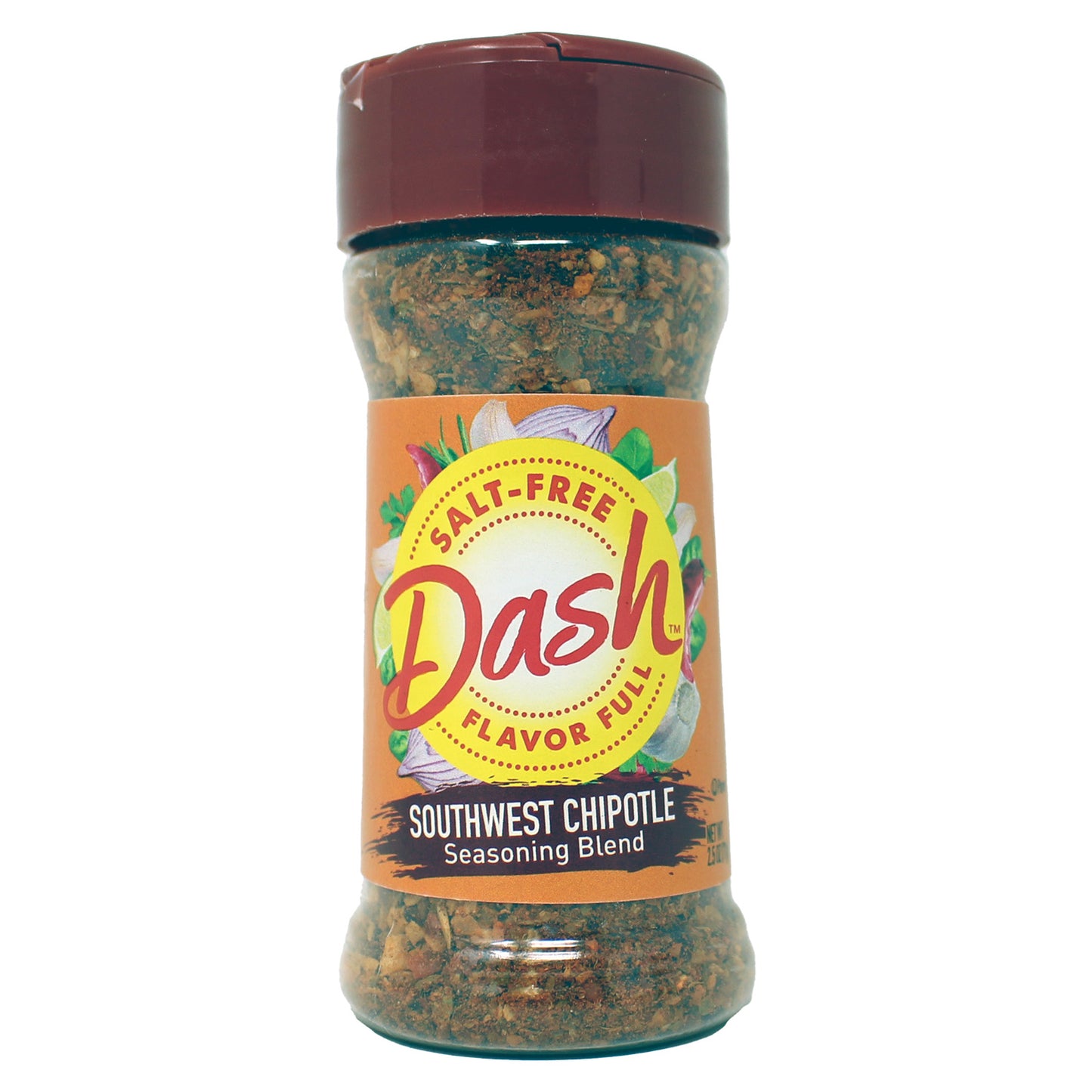 Dash Salt-Free Southwest Chipotle Seasoning Blend Pack of 3 2.50 Ounces Each, best by 2/1/26